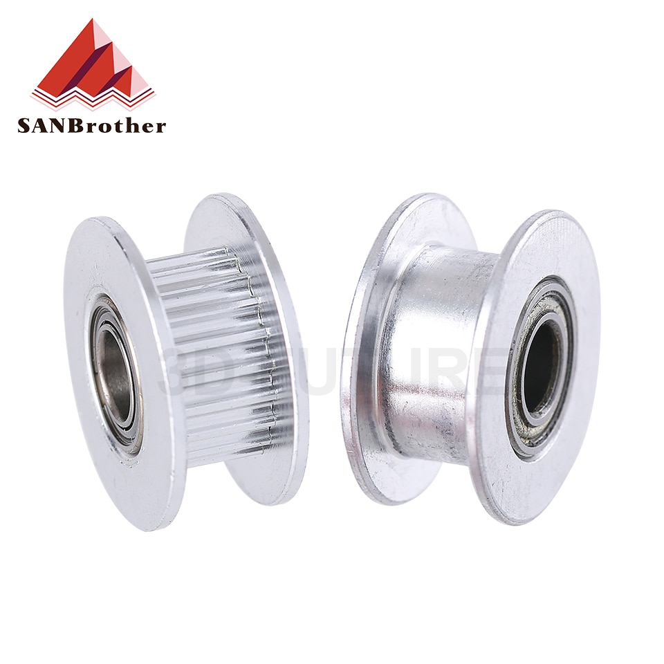 GT2 Idler Timing Pulley 16/20 Tooth Wheel Bore 3/5mm Aluminium Gear Teeth Width 6/10mm 3D Printers Parts For Reprap Part