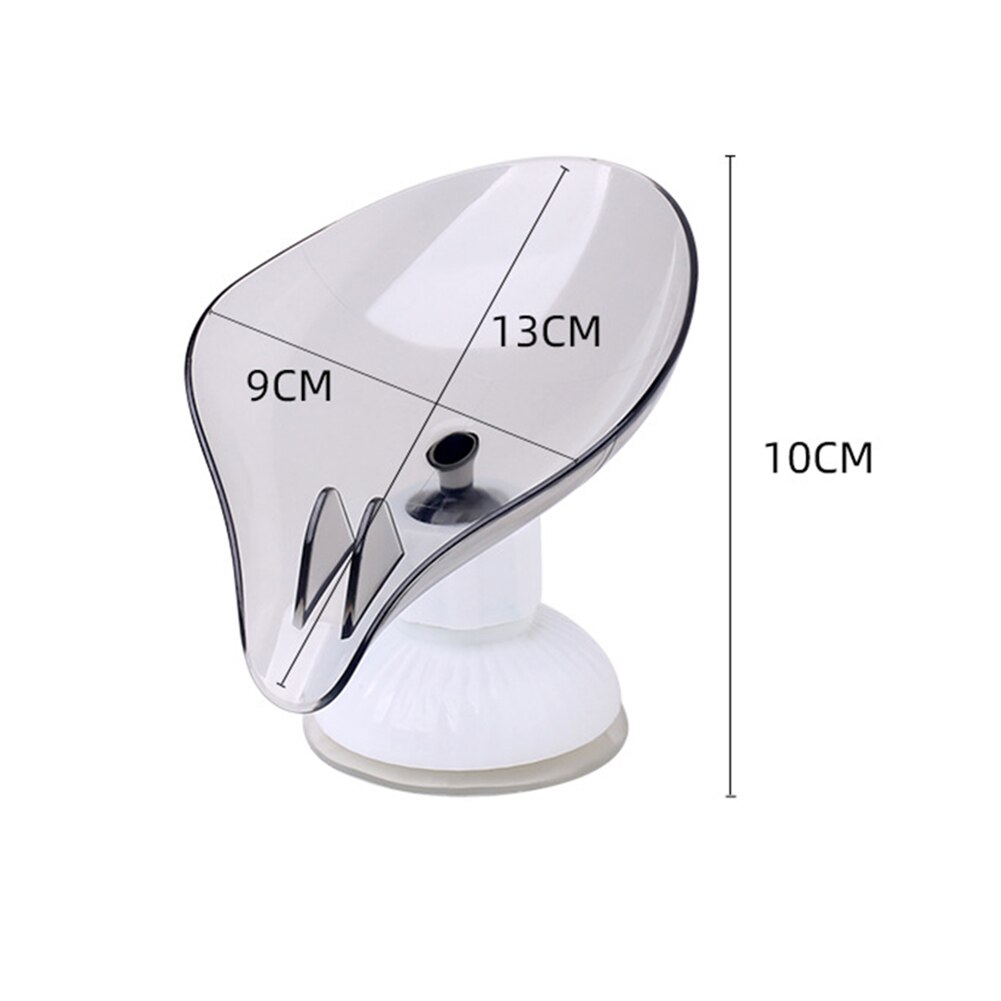 Boîte à savon en forme de feuille, 2 pièces, porte-savon de salle de bain, de toilette, de douche, plateau de rangement pour éponge: Grey C