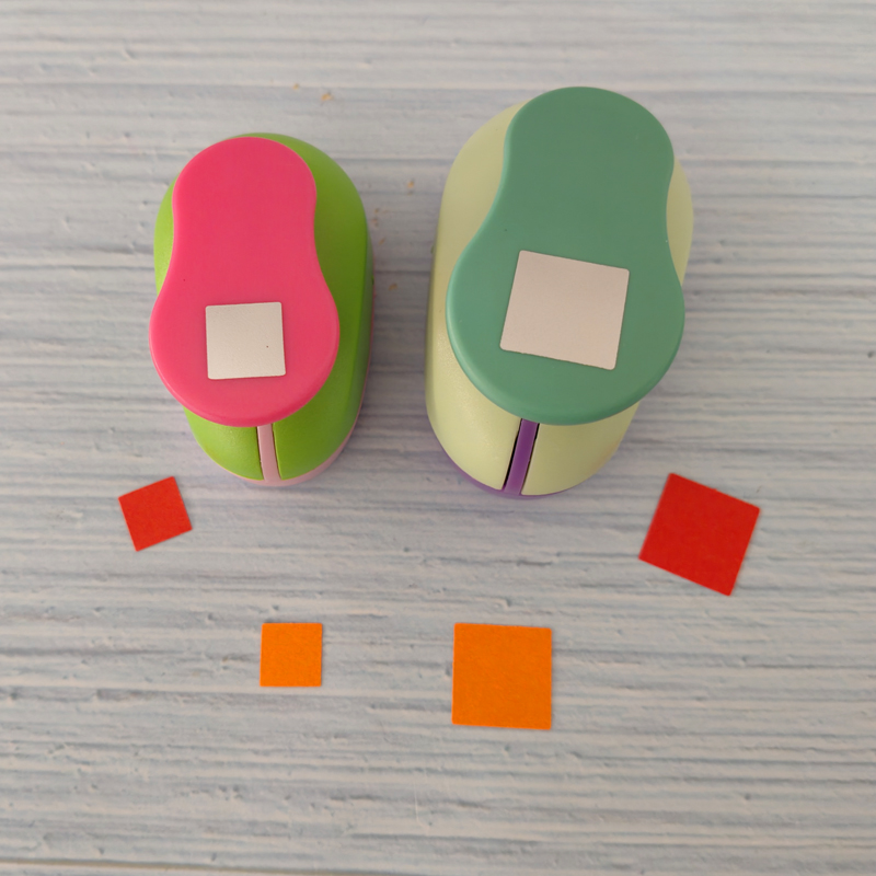 11mm 18mm Square shape EVA foam punches paper punch for greeting card handmade DIY scrapbooking craft punch machine