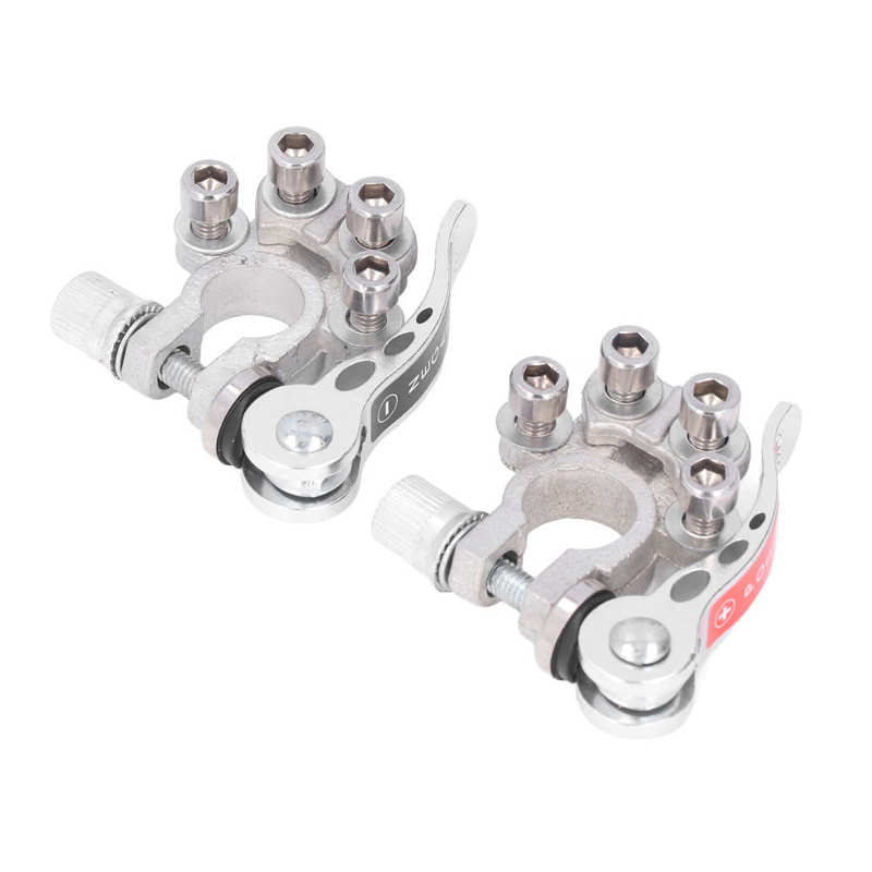 Battery Cable Clamps Quick Release Disconnect Long Durability Battery Terminal Connectors for Car Caravan Motorhome Trailer