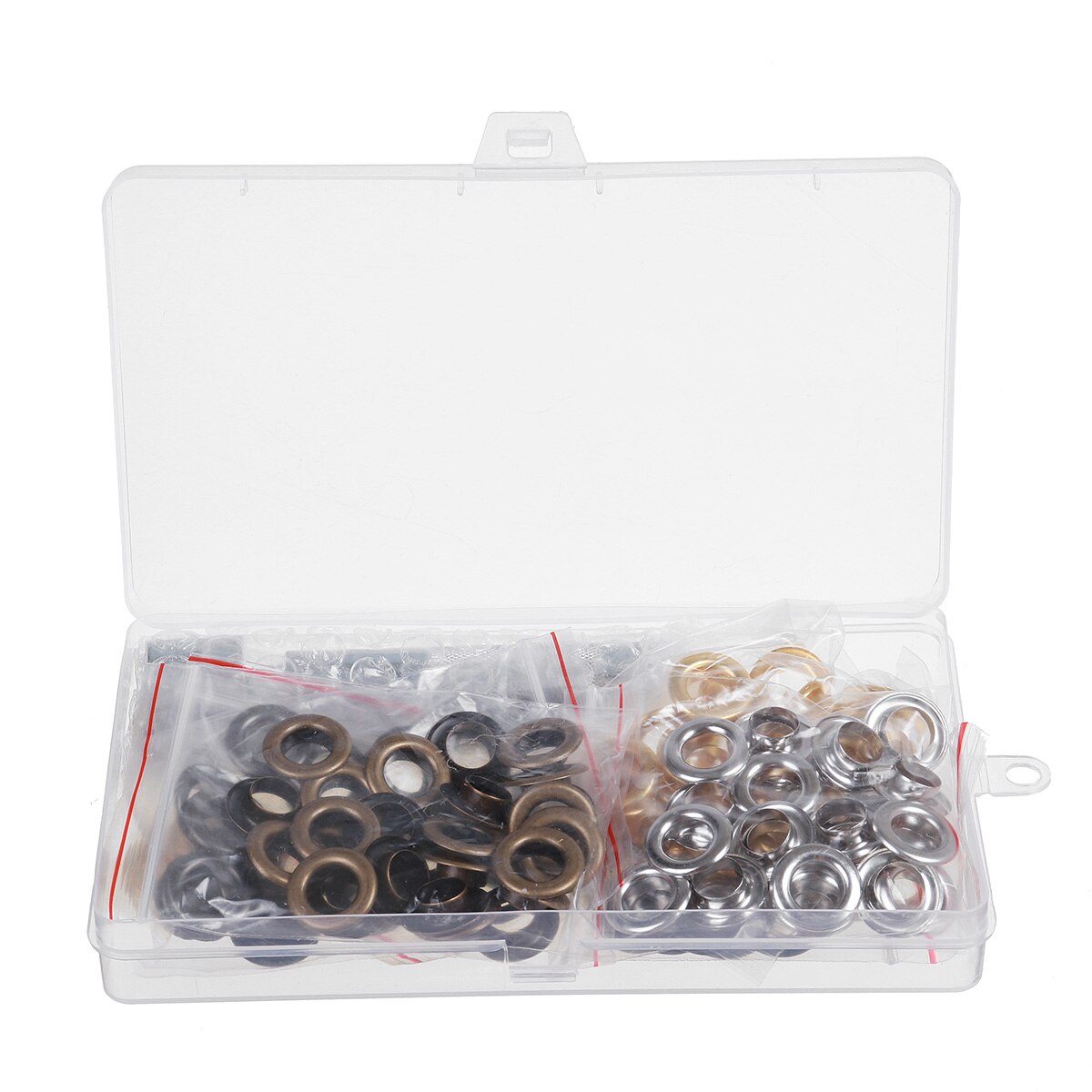 100 Sets Grommet Kit,Grommet Setting Tool Metalen Oogjes Set Met Installeren Tool Kit In Opbergdoos, lederen Ambachten Diy Projecten