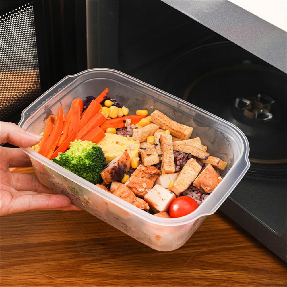 Kitchen Plastic Storage Boxes Fridge Space Saver Organizer Home Food Transparent Container Refrigerator Microwaveable Storage