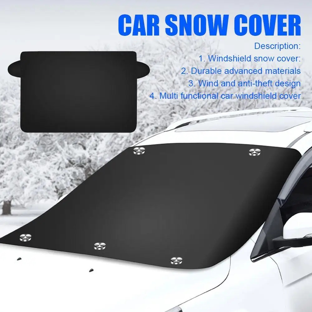Auto Magnetische Schnee Schild Winter Frontscheibe Abdeckung Anti-frost Sonnenschutz Halbe Auto Abdeckung Isolierte sonnenschirm