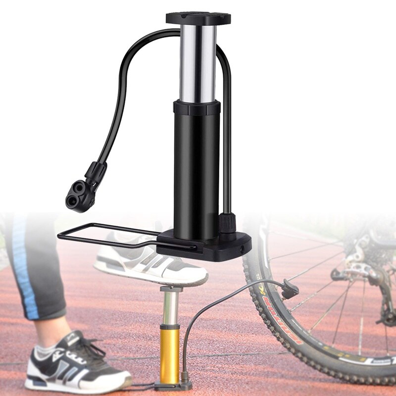 Fahrrad Pumpe Mini Bike Boden Pumpe Fuß Aktiviert Fahrrad Luftpumpe und Aluminium Legierung Tragbare Fahrrad Pumpe Mountainbike Reifen pumpe Com: Default Title
