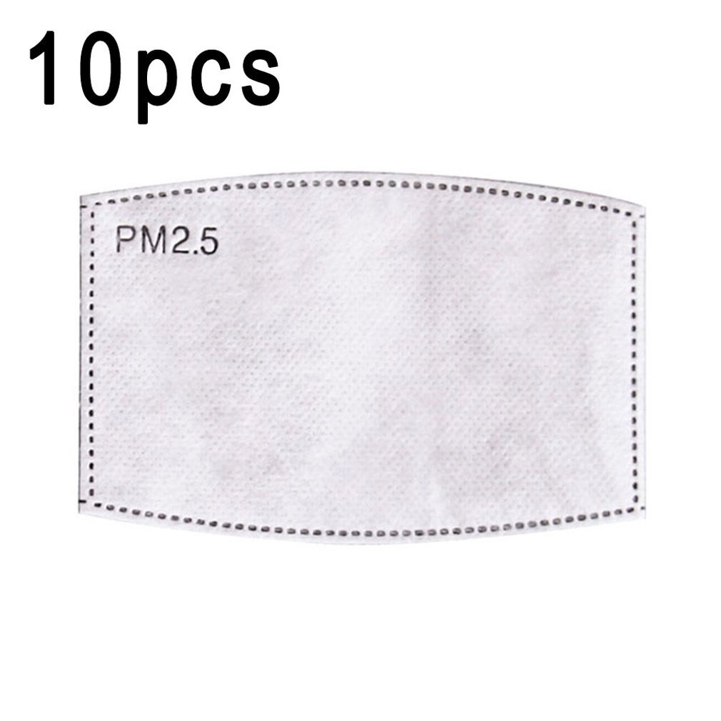 10 Pack PM2.5 Activated Carbon Filters For Face Masks – 5-Layer Protection, US Seller