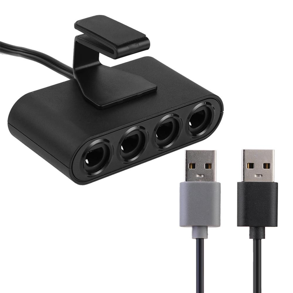 Controlador GC de 4 puertos, convertidor USB para Gamecube, compatible con Nintendo Switch, Wiiu/PC, accesorio de juego para consola