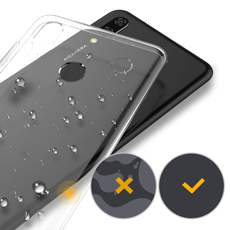 Fundas transparentes de TPU para teléfono Huawei Nova 3i P Smart Plus , funda de silicona suave, funda protectora trasera 360, funda Nova3i