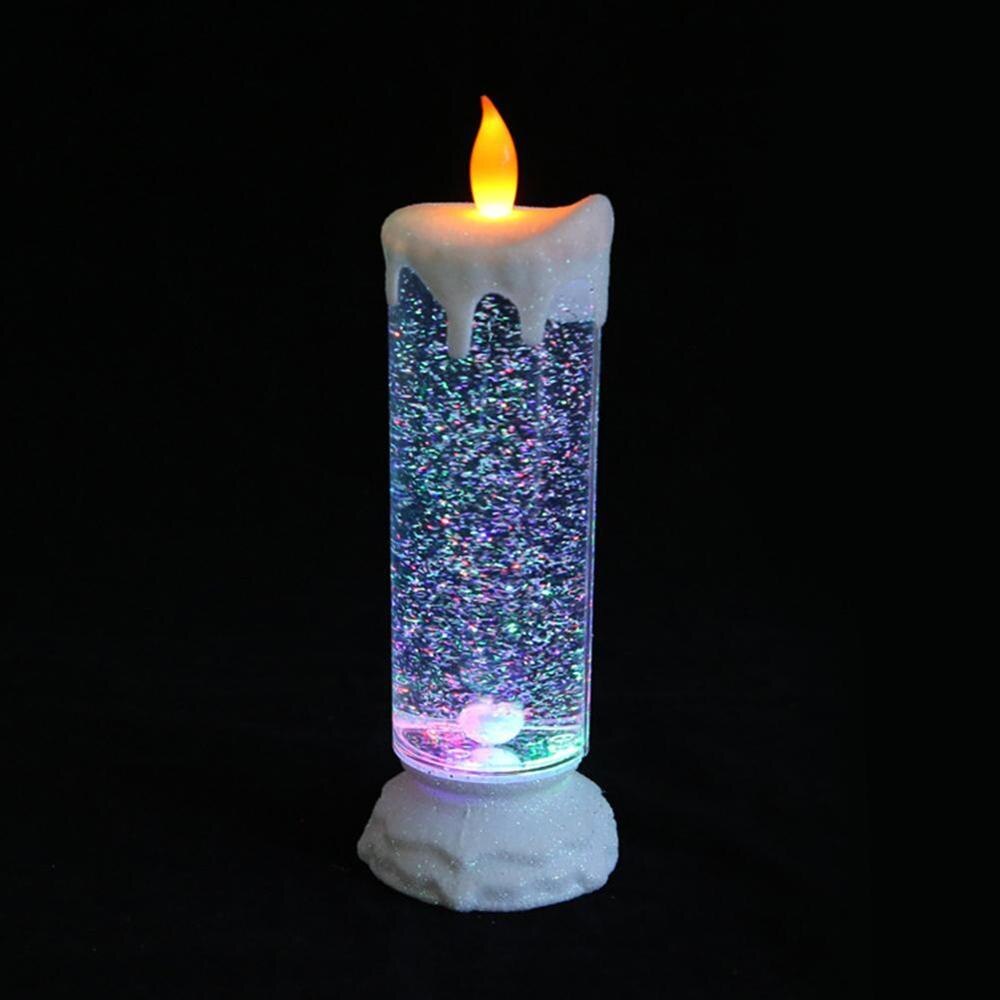 Colour Changing LED Water Candle Rechargeable LED Glitter LED Changing Candle Colour Water Candle J6N6