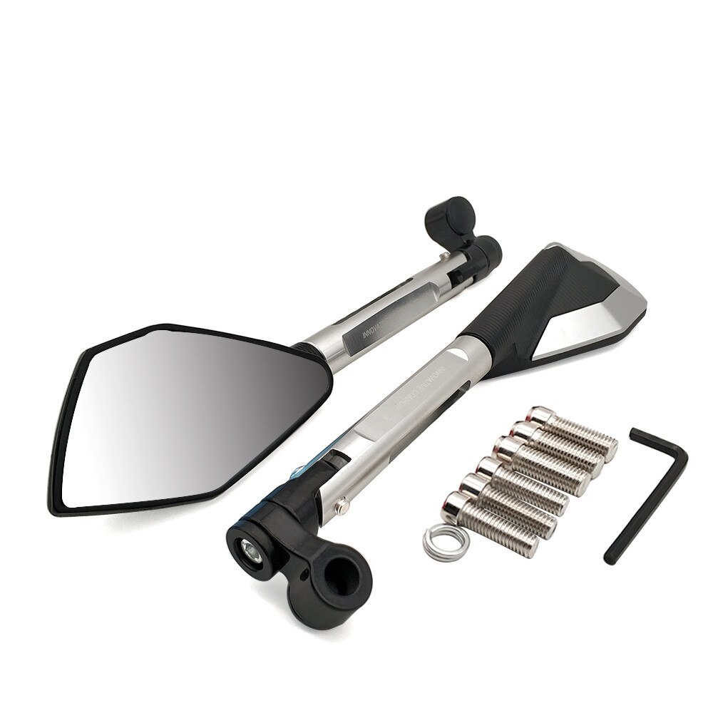 Voor Yamaha WR250R WR250X WR450 Wr 450 F TTR125 1 Paar Moto Rcycle Achteruitkijkspiegel Moto Cnc Side Spiegels Moto rbike Accessoires: Sliver
