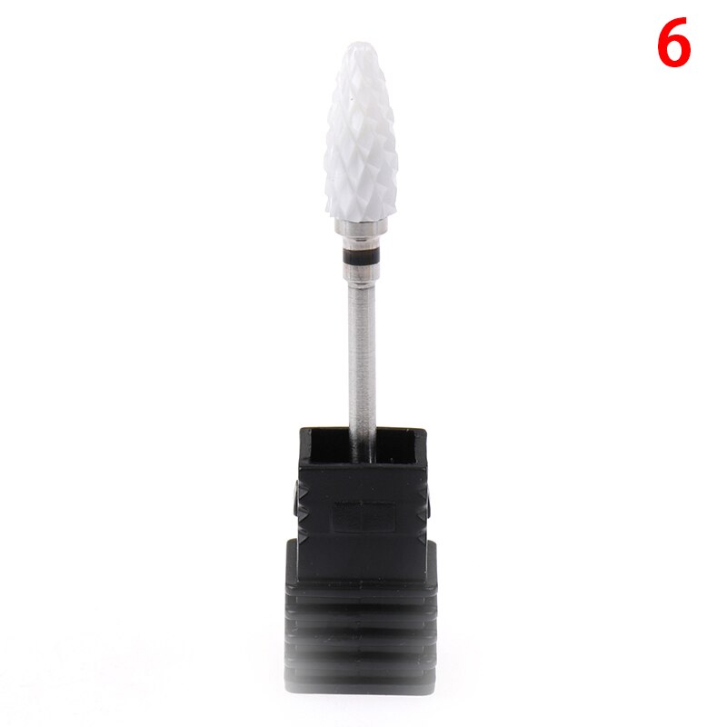 Limas eléctricas para uñas broca fresadora para manicura molino cerámica de uñas de manicura de pedicura de lijado de la cabeza: A6