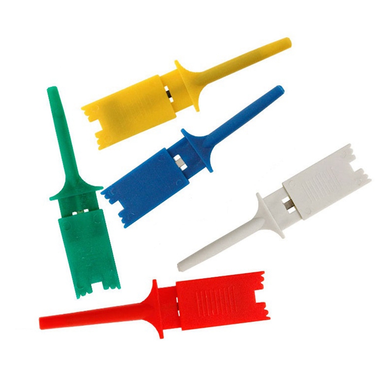 GTBL 10Pcs Test Hooks Clips For Logic Analyzers Logic Test Clip Flattening Test Flat Hook Connection For Electronic Testing