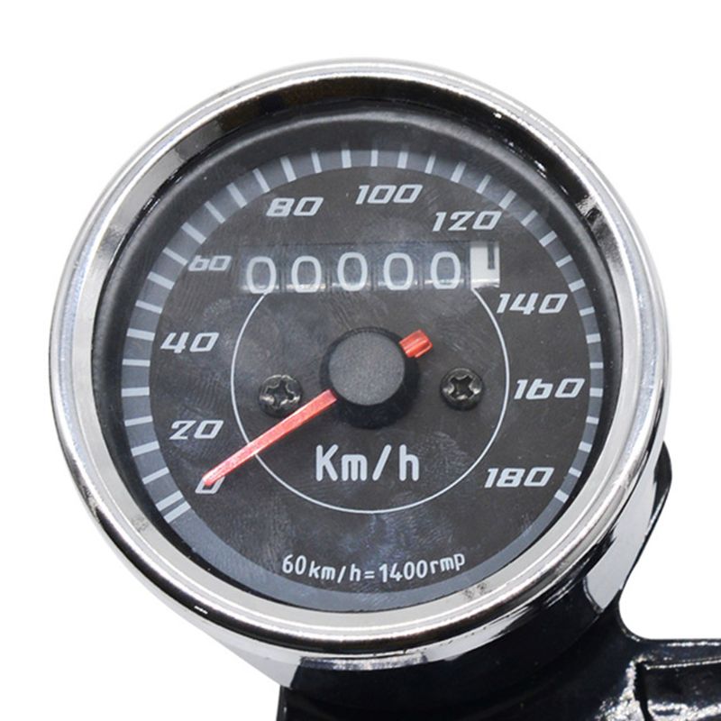 Universal Motorcycle 12V Dual Odometer Speedometer Tachometer Combination Gauge