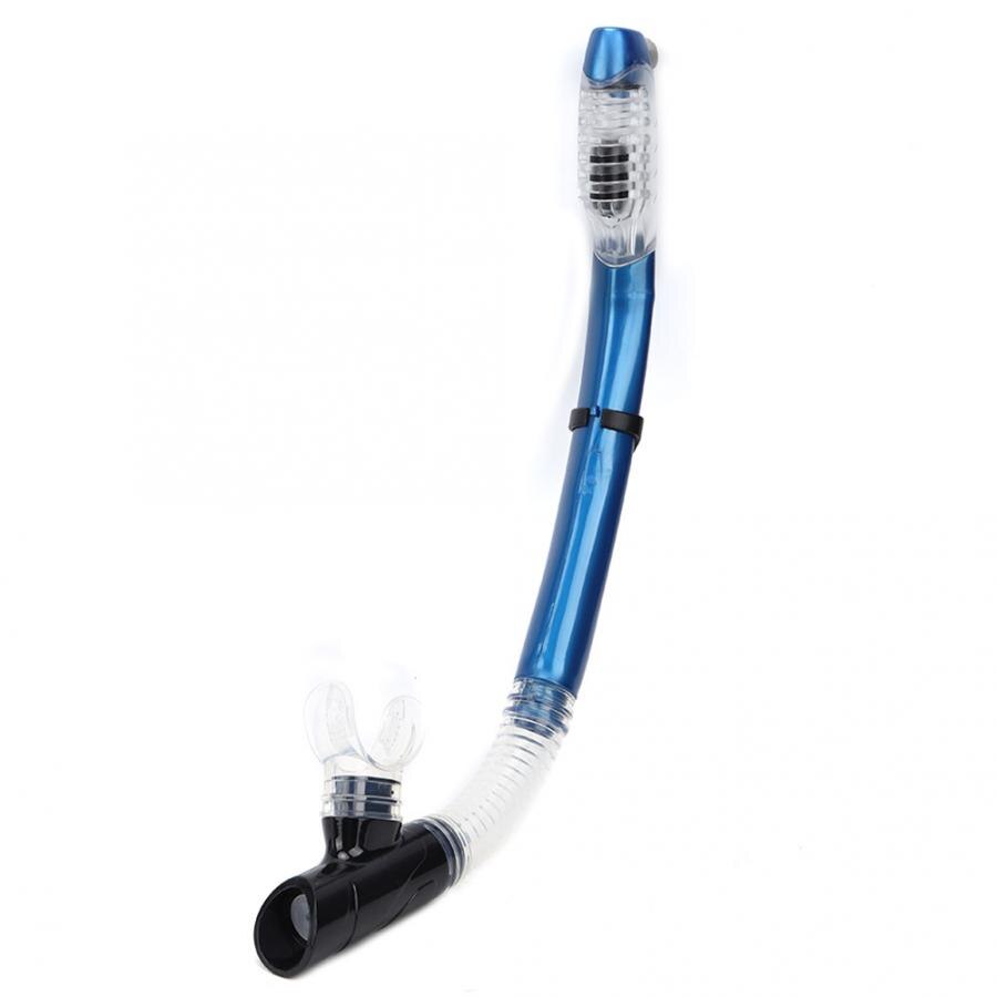 Silicone Snorkel Air Breathing Tube Full Dry Swim Snorkel Breathing Tube Snorkeling Diving Swimming Snorkel: Blue