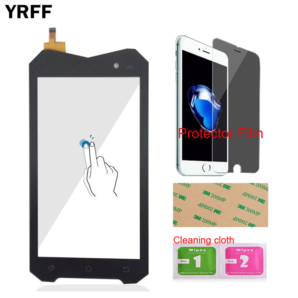 Vidrio táctil frontal para teléfono móvil para Geotel A1 3G pantalla táctil digitalizador Panel de cristal Sensor de lente herramientas táctil + adhesivo