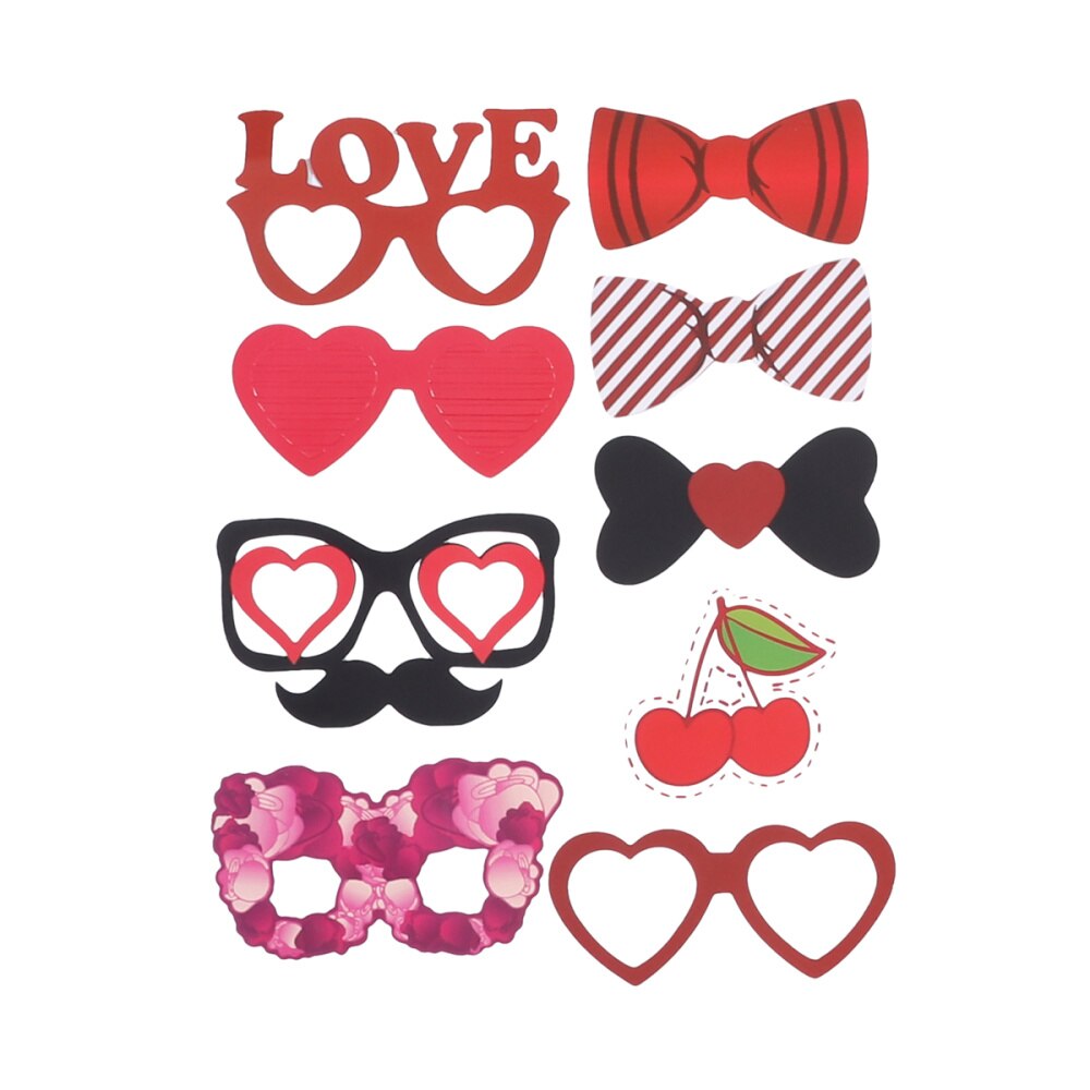Accesorios creativos para fotos, accesorios para fiestas del Día de San Valentín, accesorios de fotografía para de boda, 50 Uds.