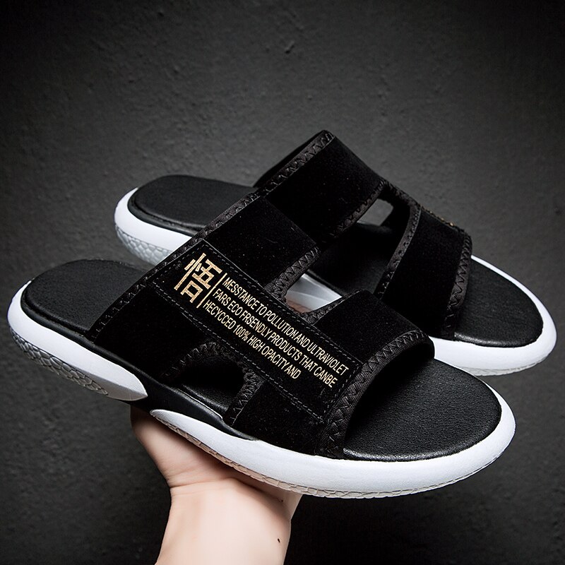 Pantoufles de gladiateur kaki pour hommes, sandales de plage, de stylistes, Super Cool, chaussures Mule, collection sans lacet