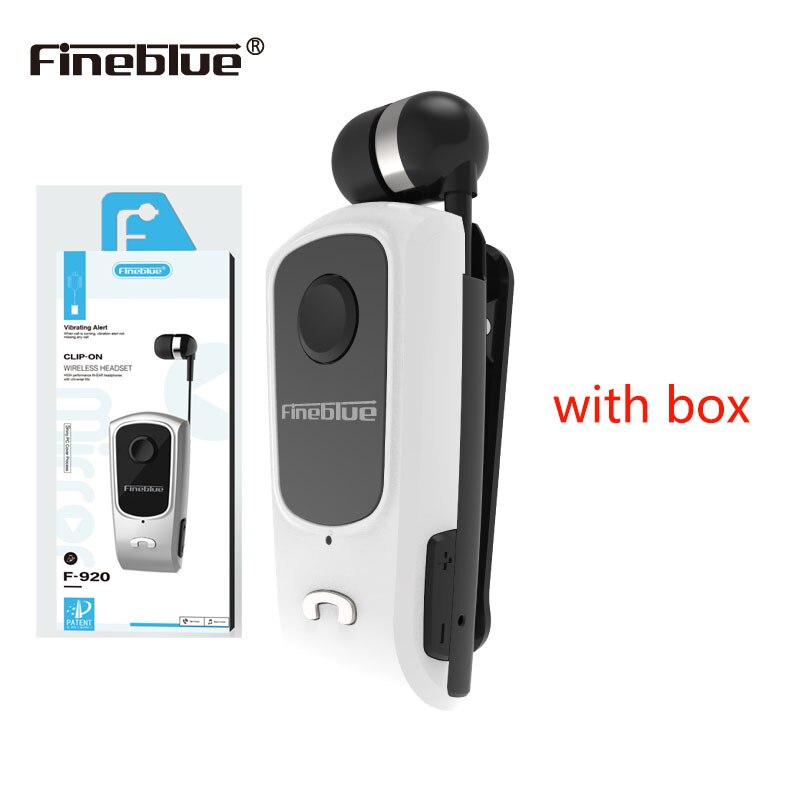 FineBlue F920 sportowe słuchawki Bluetooth z mikrofonem redukcja szumów F910 bezprzewodowy zestaw słuchawkowy przypomnienie połączeń Bluetooth słuchawki: F920-with box-white