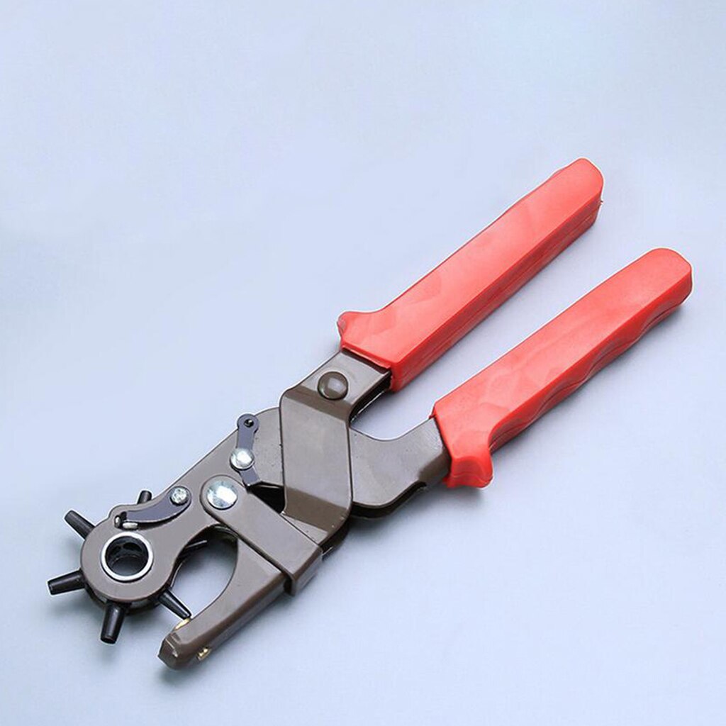 Heavy Duty Rotary Leather Hole Punch Set for Belts Straps Collars