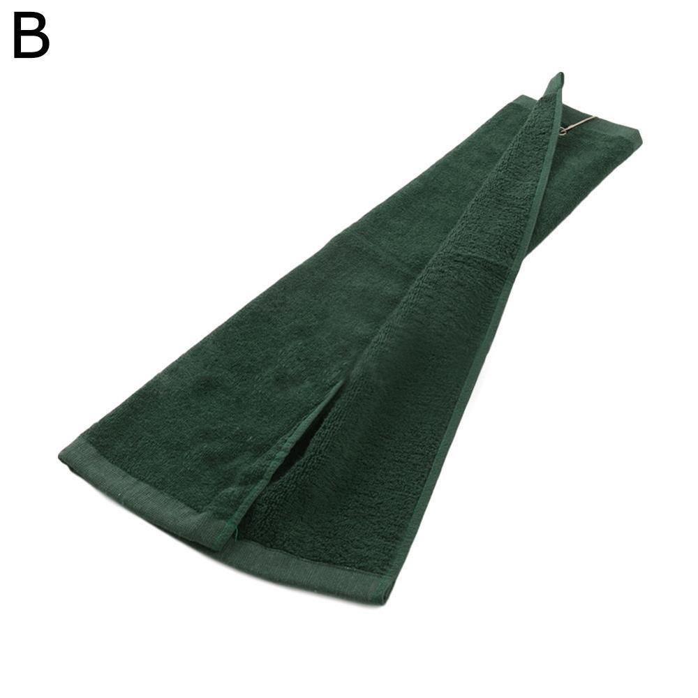 40*32cm golfhandduk med krok handduk bomull mjuka handdukar golfhandduk: Grön
