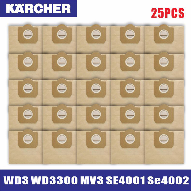 Bolsa de polvo para aspiradora KARCHER WD3 Premium WD 3,300 M WD 3,200 WD3.500 P 6,959-130 RB88 RU100 RU101 A2204 A2656