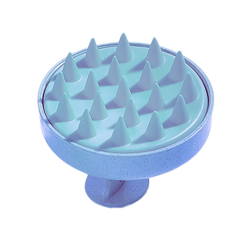Silicone Head Scalp Massage Comb Shampoo Brush Hair Washing Comb Bath Shower Brush Hair Salon Hairdressing Tool: Blue