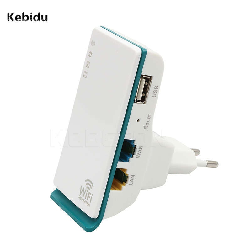 Kebidu 300 Mbps Wifi Repeater Extender Wireless-N Router Lange Range Booster Versterker Mini Draagbare Draadloze Hotspot EU ONS Plug