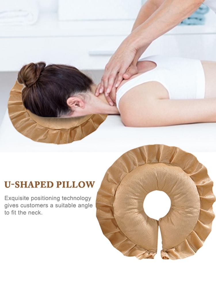 Massage Table Cradle Face Pillow U-Shaped Pillow Neck Head Cushion for Beauty Salon Face Relax Cushion