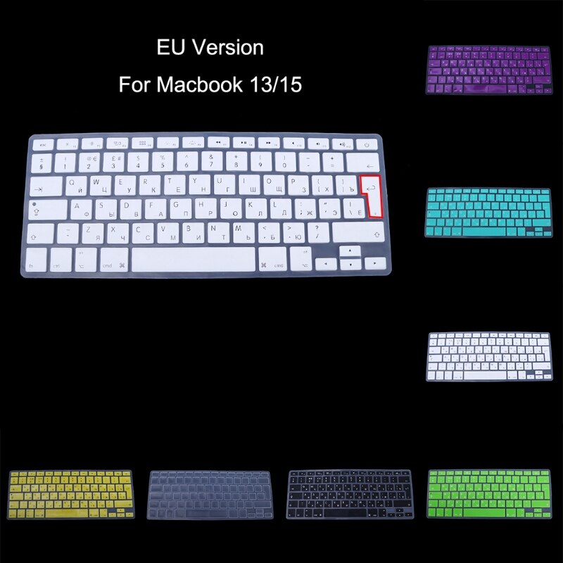 EU/UNS Ausführung Russische Tastatur Silikon Haut Abdeckung Für Apfel Macbook Luft Profi 13 15
