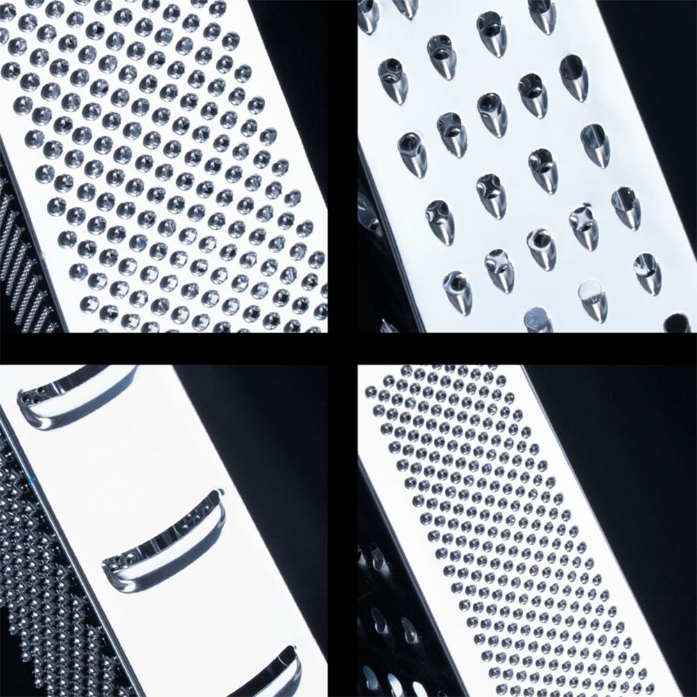 4 Sided Stainless Steel Vegetable Grater Fruit Cutter Handheld Grater Food Mill Machine Peeler Slicer Kitchen Gadgets Tools