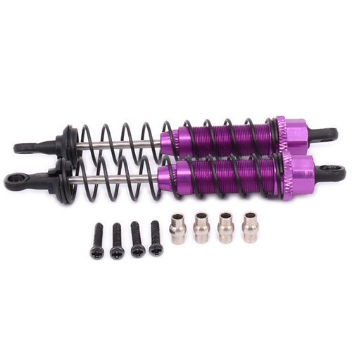 Alloy 96mm Front & Rear Shock Absorber Oil Filled Damper For Rc Model Car 1-12 Wltoy 12428 12423 0016 0017 Truck Short parts: Purple