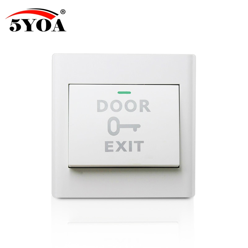 5YOA Door Exit Button Release Push Switch for access control systemc Electronic Door Lock NO COM lock Sensor Switch access push