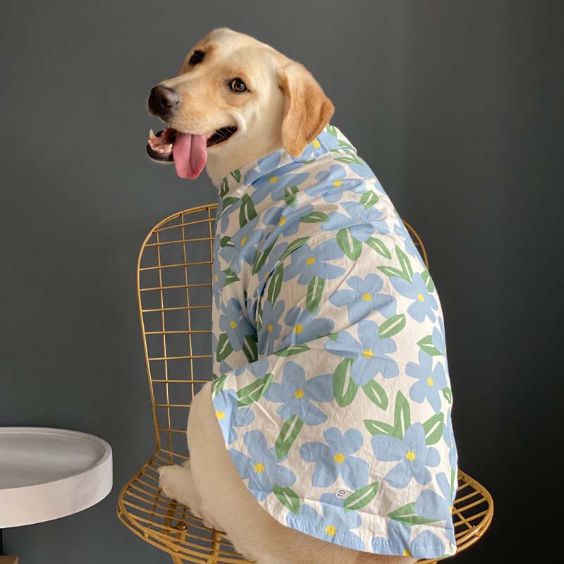 Floral Print Dog Shirts Cool Outfit For Dogs 9 Sizes Available Now