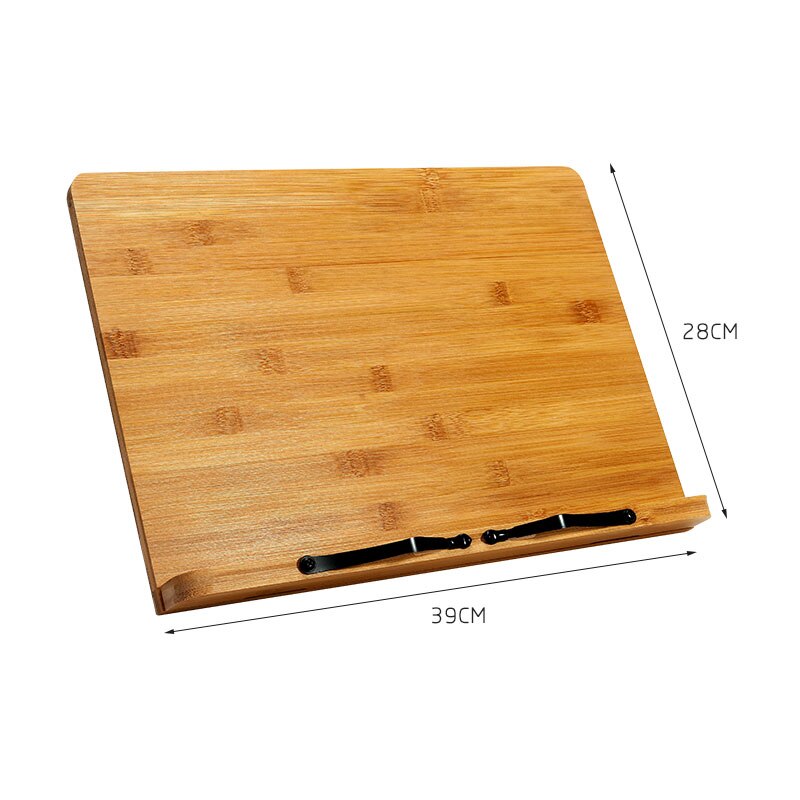 Djustable Reading Rest Tablet Cook Home Study Room Book Holder Foldable Cookbook Stand Pages Fixed Kitchen Bookends Shelf Wood