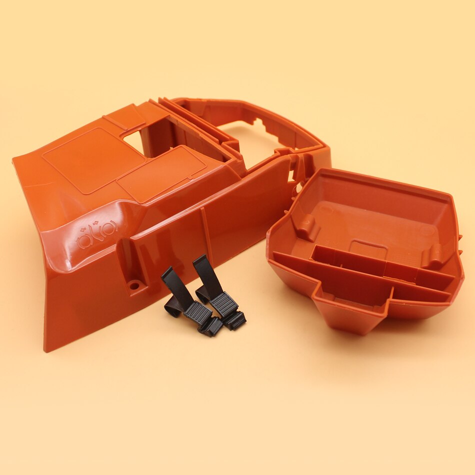 Toppmotor cylinder kåpa & luftfilter lock clips för husqvarna 365 362 371 372 motorsåg reservdelar