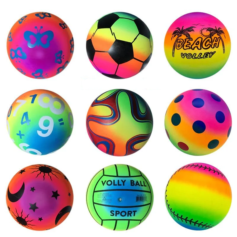 3 Stück umweltfreundliche Regenbogenball-Spielzeuge für Kinder, Indoor- und Outdoor-Spiel, weiche und elastische Lederball-Partygeschenke