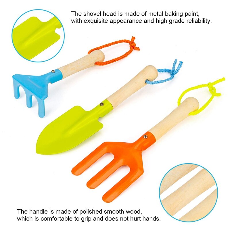 Kinderen Tuingereedschap Set 5 Pcs Kids Tuin Gereedschap Speelgoed Waaronder Gieter Schop Hark Troffel Handschoen Tuin Teen Zak