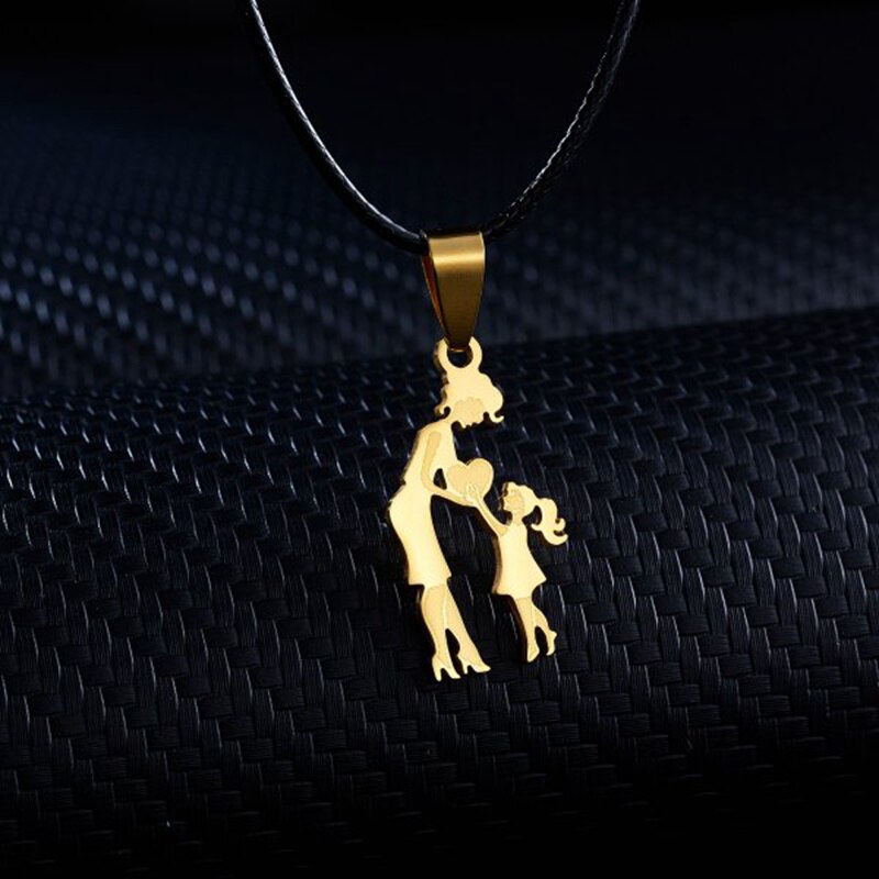 2022 Mother&#39;s Day Necklace Jewelry for Women Pendant Chain Mama Mom Child Kids Charm Christmas Choker Collier Femme: Style 11