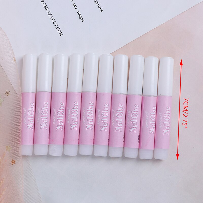 10 Stks/set 2G Valse Nagel Lijm Mini Beauty Nail Glue False Kunst Decoreren Tips Acryl Lijm Nail Accessoires