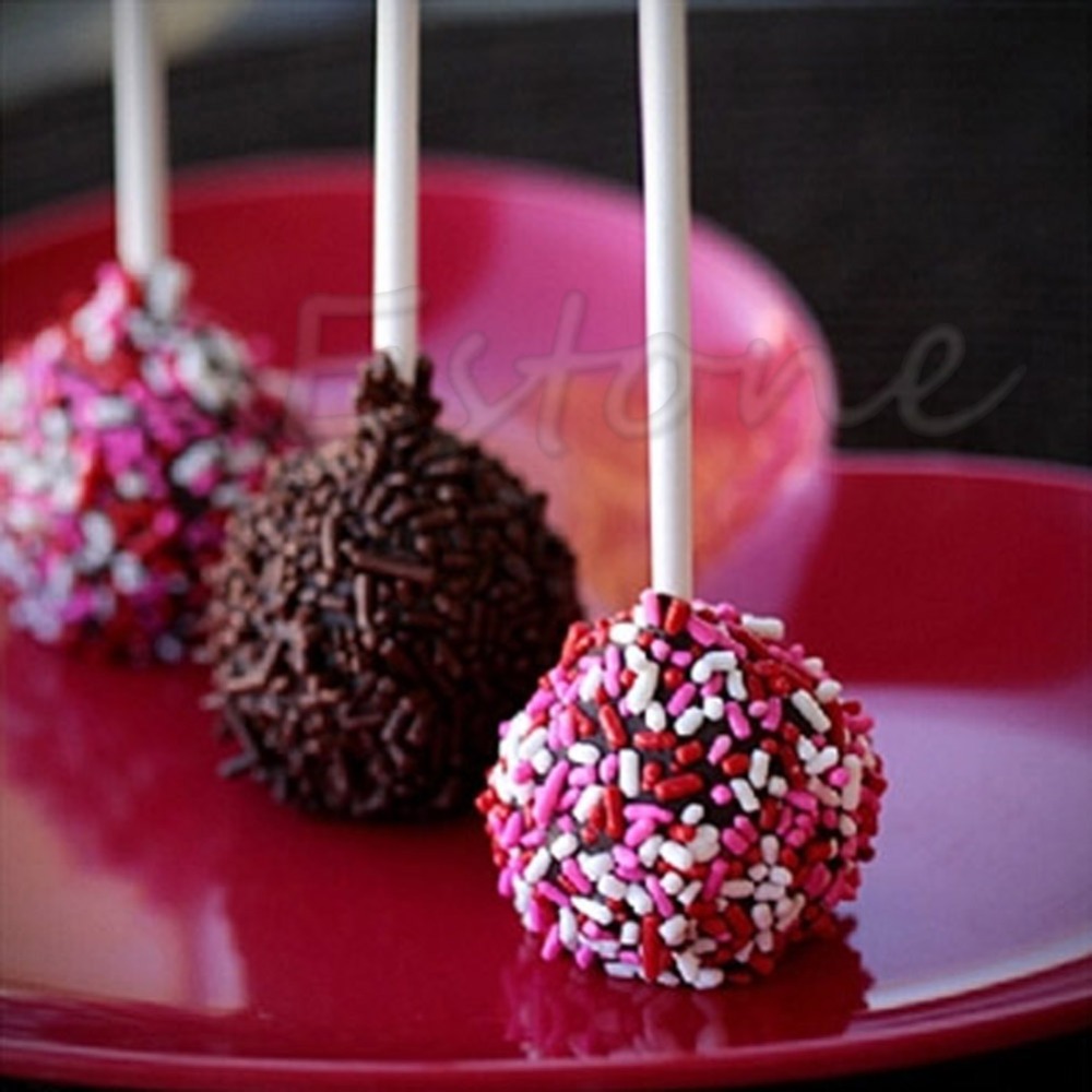 Pop Food Sucker Sticks Chocolate Cake Lollipop Sticks Sweet Candy Making 6/30/60 Pcs Z07