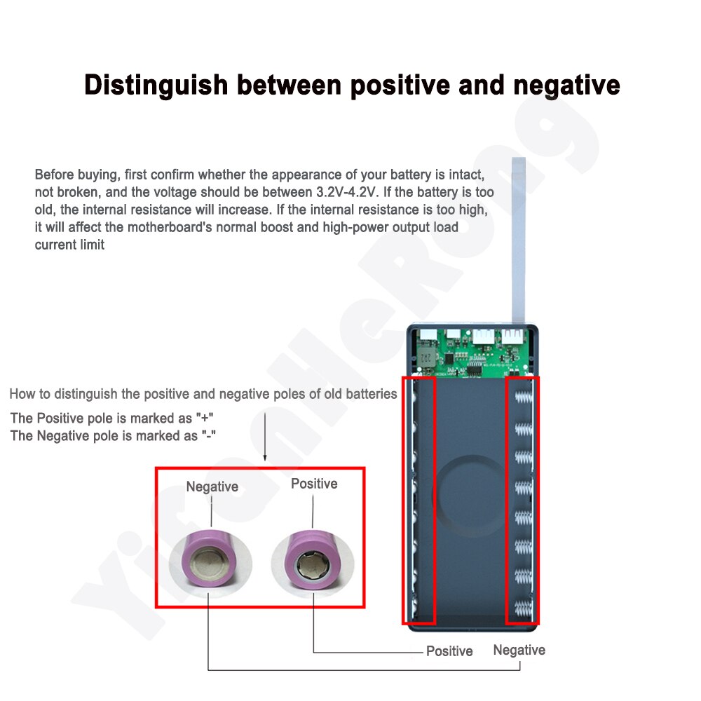 16*18650 Battery Charger Box Shell Diy Power Bank Case Dual Usb Quick Draadloos Opladen Voor Powerbank Case Zonder batterij