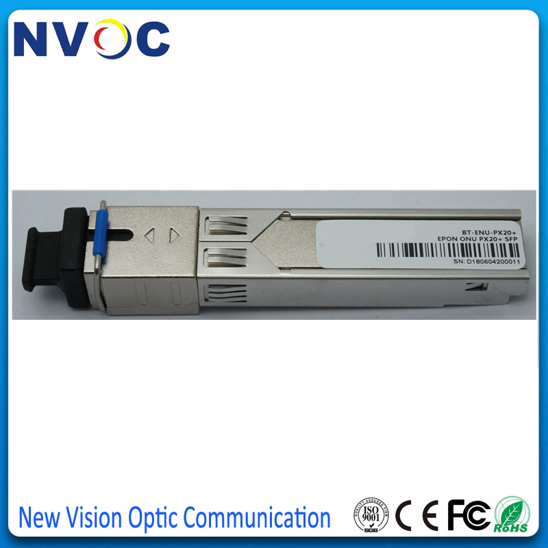 EPON ONU PX20 +, G.984.2, 20 km, Tx 1310nm 1,25G, Rx 1490nm 1,25G, SFP form-faktor, SC/UPC steckerbuchse, EPON SFP ONU Modul