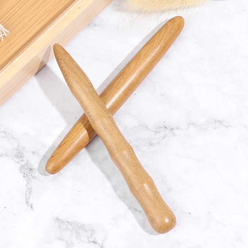 Tissu profond Fascia Point de déclenchement libération auto pied corps Massage outils longue en bois Spa Muscle rouleau bâton Cellulite Blaster