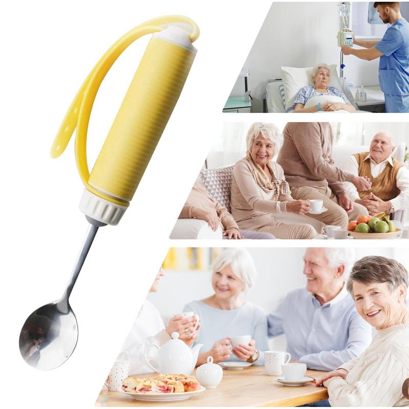 Utensílios para idosos, talheres adaptivos, colher rotativa, pessoas para deficientes, garfo, colher de sopa, alimentação, ferramenta de mesa auxiliar