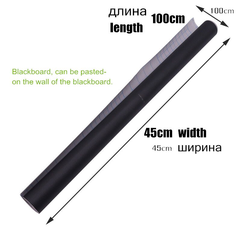 45x100cm Chalk Board Blackboard Stickers Removable Vinyl Draw Decor Mural Decals Art Chalkboard Wall Sticker For Kids Rooms