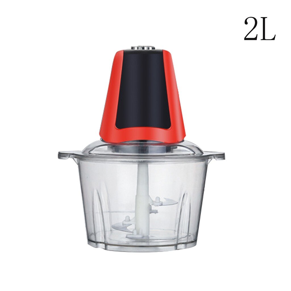 High-capacity Multi-function Kitchen Manual Electric Food Processor Meat Grinder Vegetable Chopper Shredder Cutter Egg Blender#: 2L