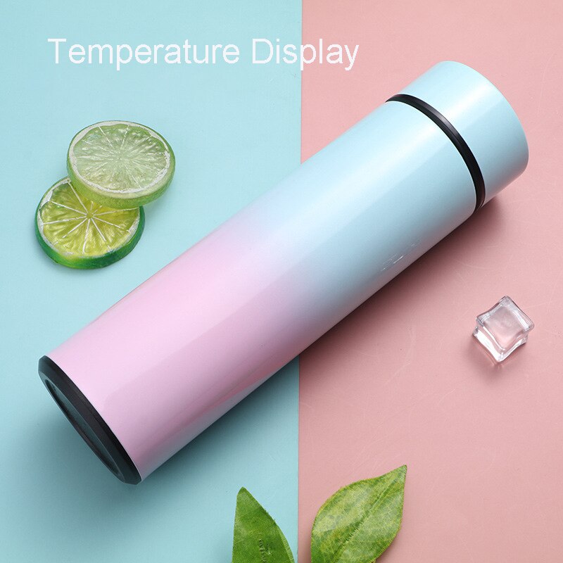 Touch Display Temperature Kettle 500ml Electric Kettles Stainless Steel Vacuum Intelligent Kitchen Appliances Insulation Cup: H