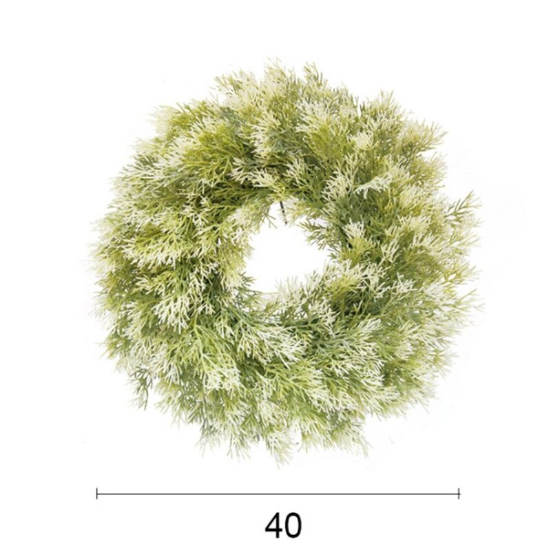 Hoveddør grønt krans græsser kunstige planter krans dør krans dekoration blomst græsser forår sommer bondehus indretning