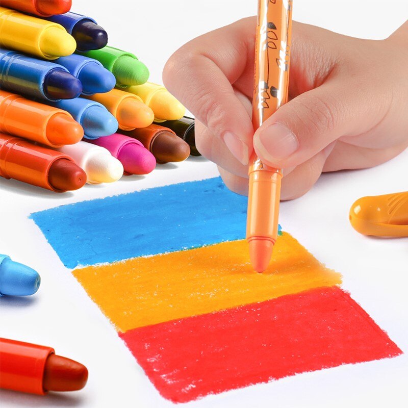 Silky Krijt Voor Tekening Roterende Wasbaar Kleur Verf Potloden Pastel Set Voor Verf Kunstenaars Kids Voor Kleuterschool