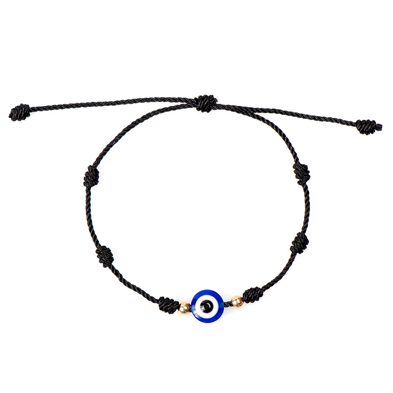 4 pçs 7 nós pulseira de corda vermelha para o casal mal olho pulseira proteção boa sorte amuleto para o sucesso artesanal amizade presente: 4pcs D Evil Eye