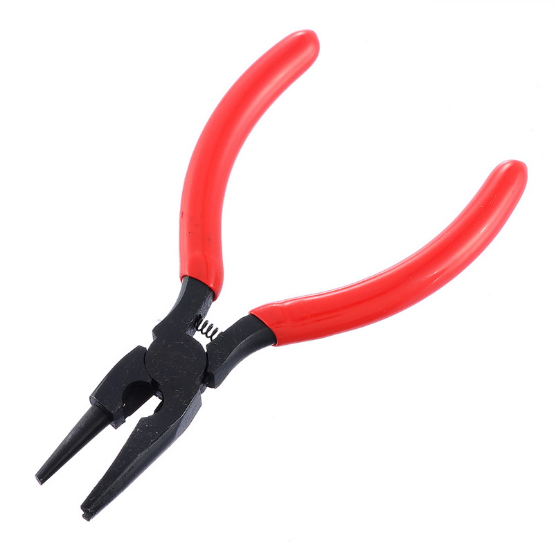DIDIHOU DIY Equipments Red Round Nose and Concave Pliers DIY Beading Jewelry Making Tool